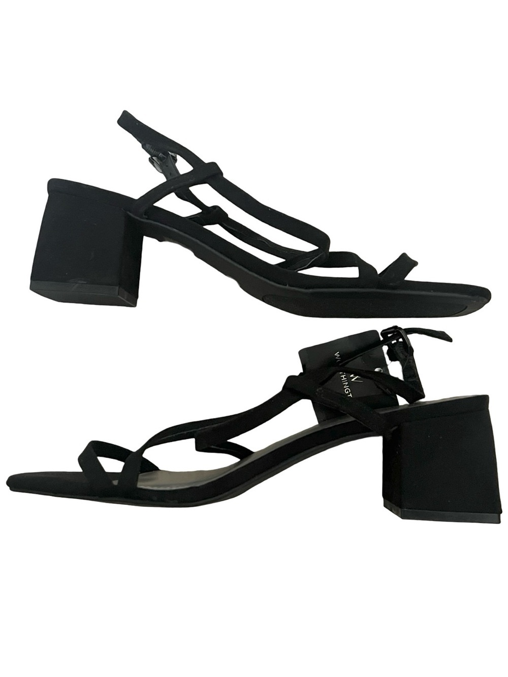 Worthington Black Strappy Heels NWT 9